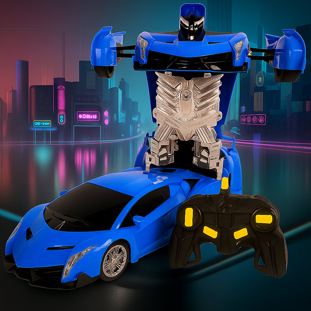 Fjärrstyrd Transformer Bil med Ljud- och Ljuseffekter
