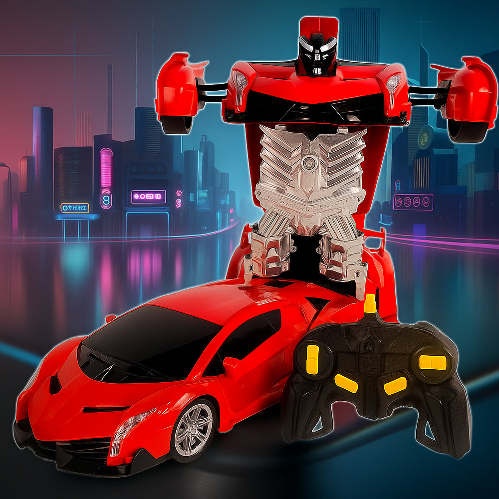 Fjärrstyrd Transformer Bil med Ljud- och Ljuseffekter