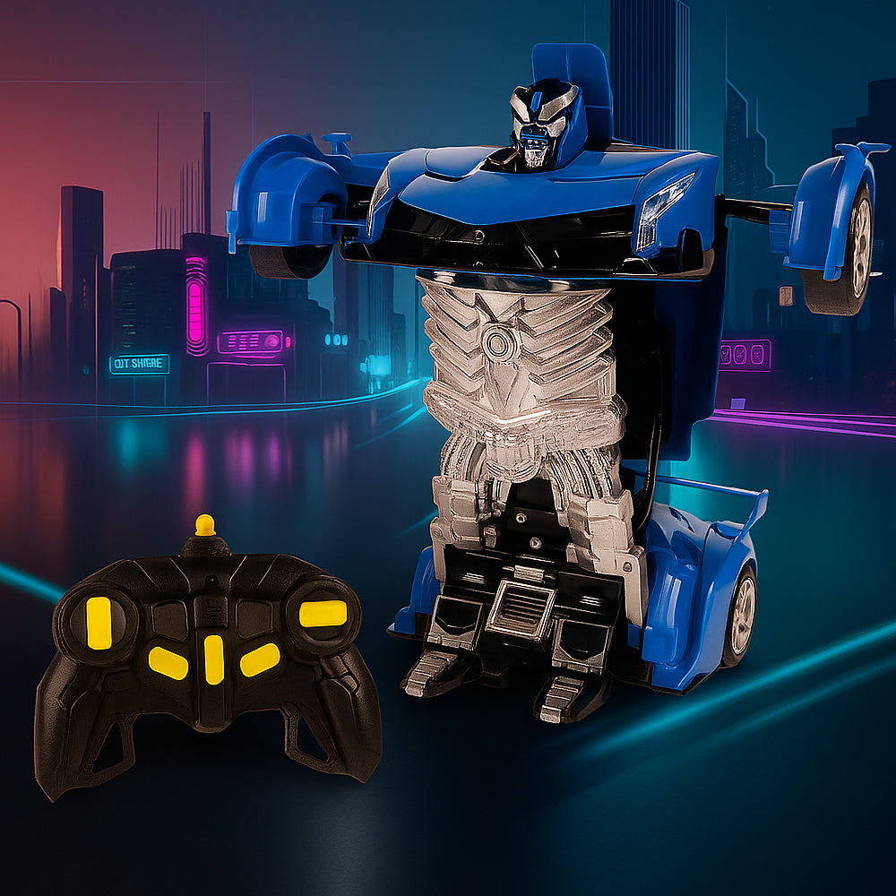 Fjärrstyrd Transformer Bil med Ljud- och Ljuseffekter