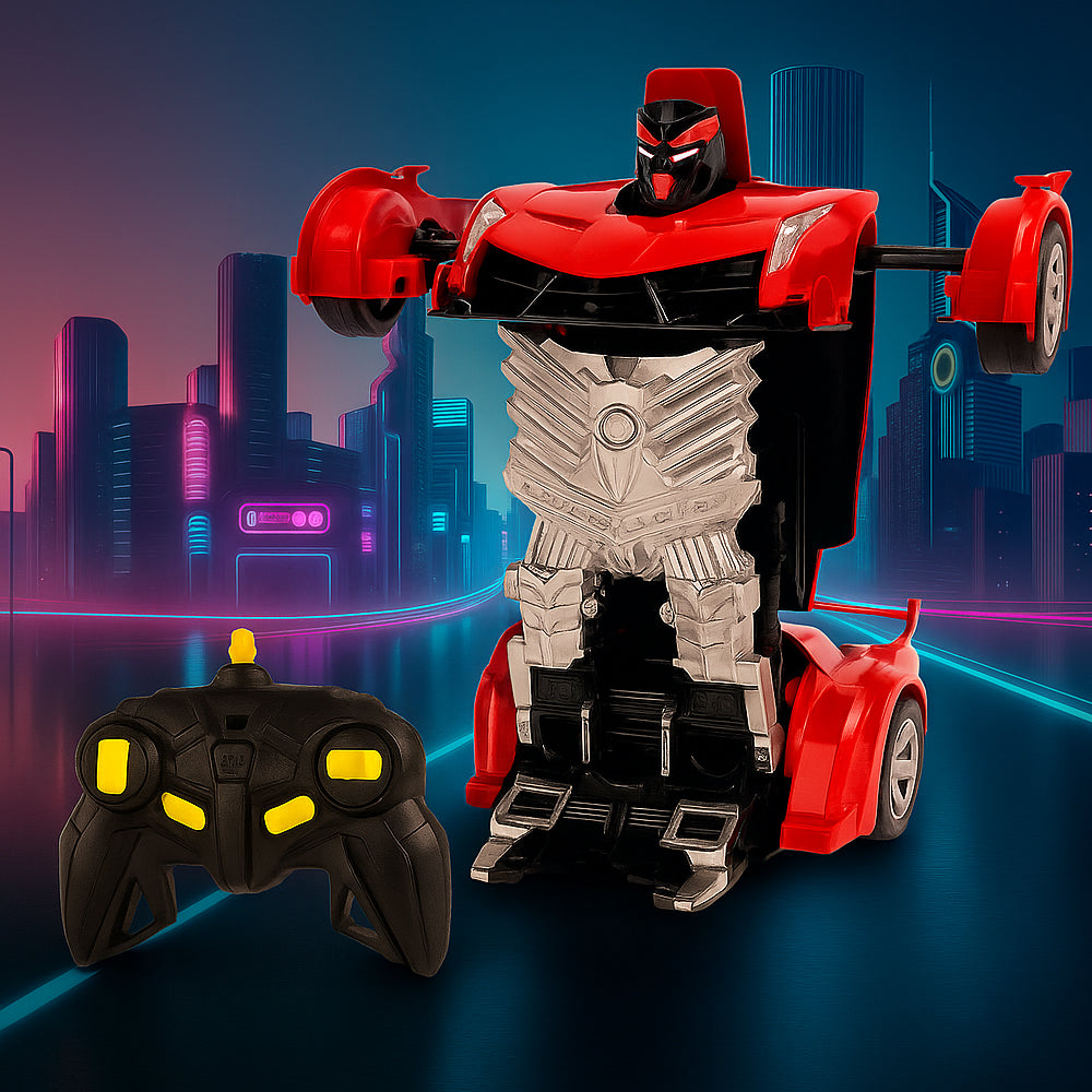 Fjärrstyrd Transformer Bil med Ljud- och Ljuseffekter