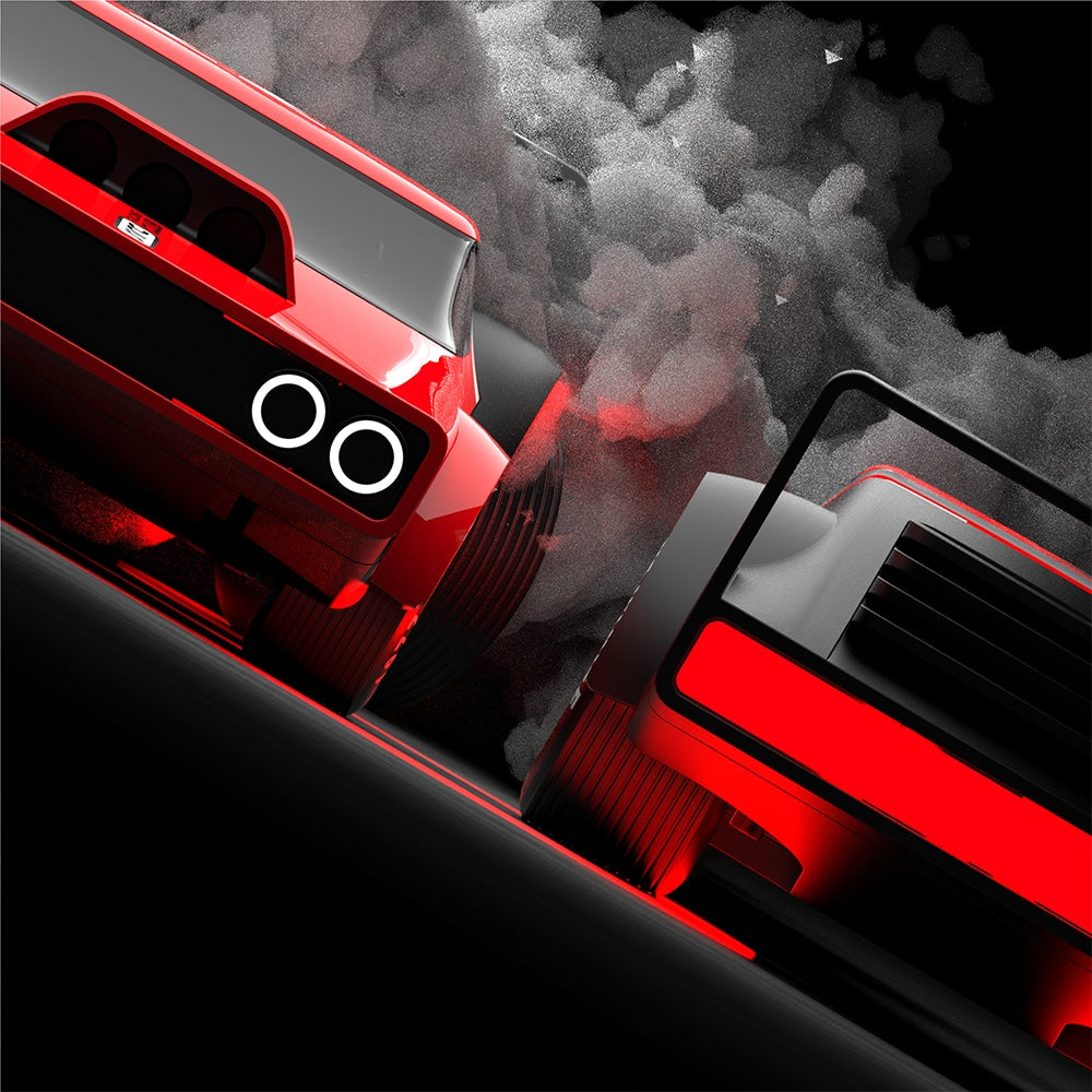Burnout Drifter - Radiostyrd bil med rök-, ljud- och ljuseffekter!