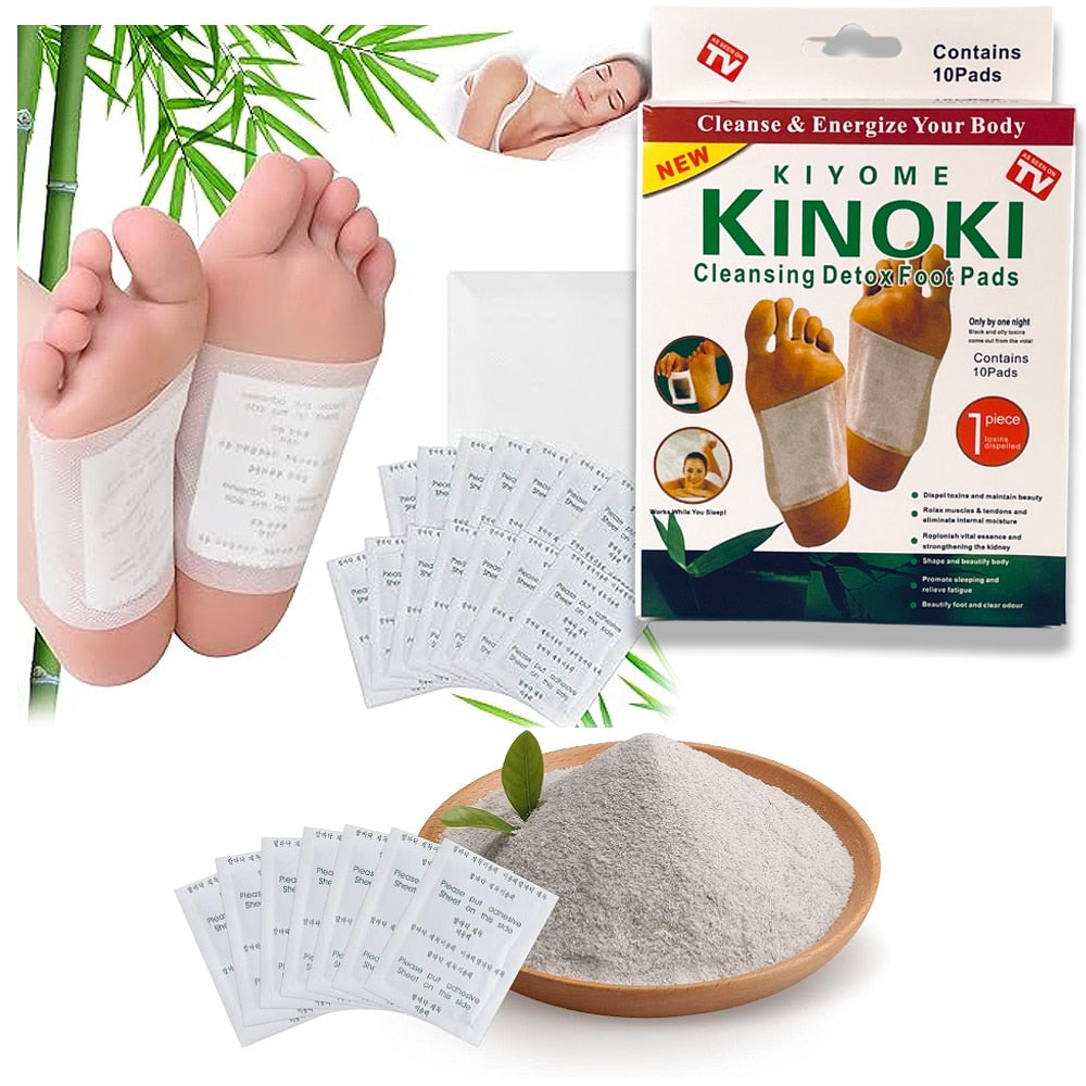 Detox fotplåster - 5 dagars kur (10 förpackningar)