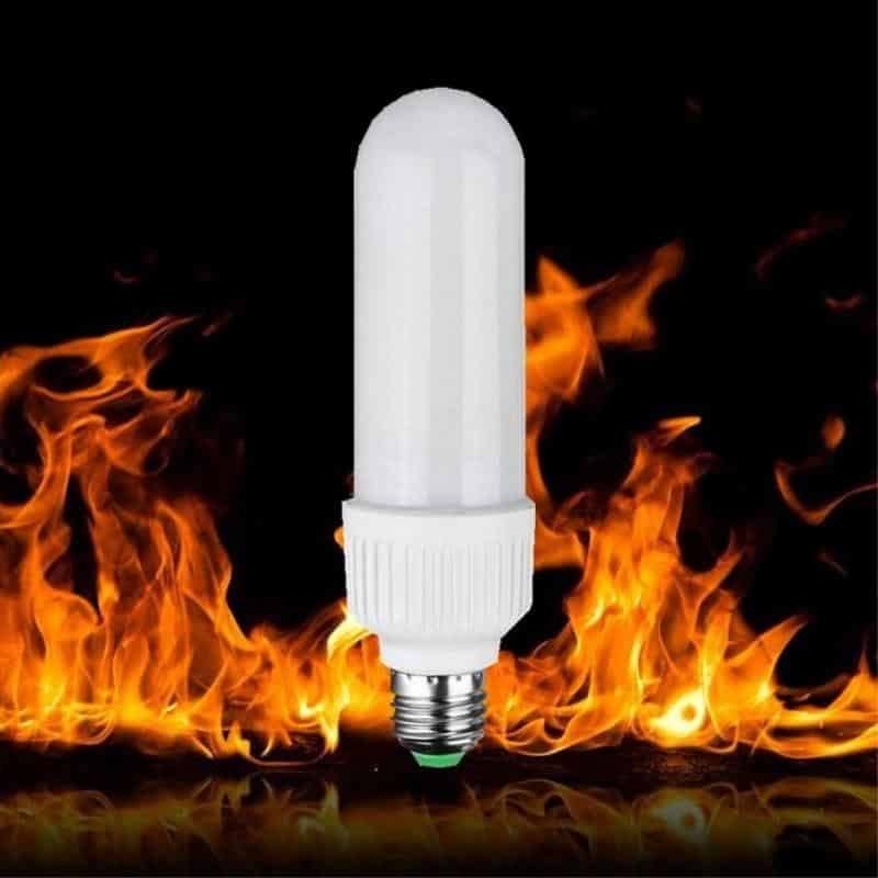 Flammande LED-lampa