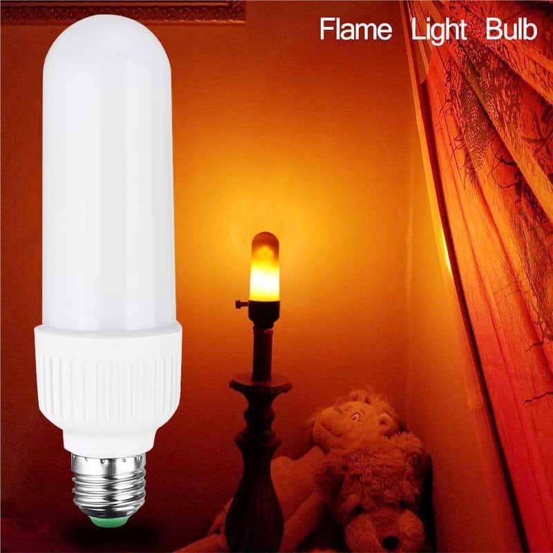 Flammande LED-lampa