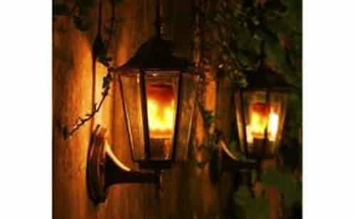 Flammande LED-lampa