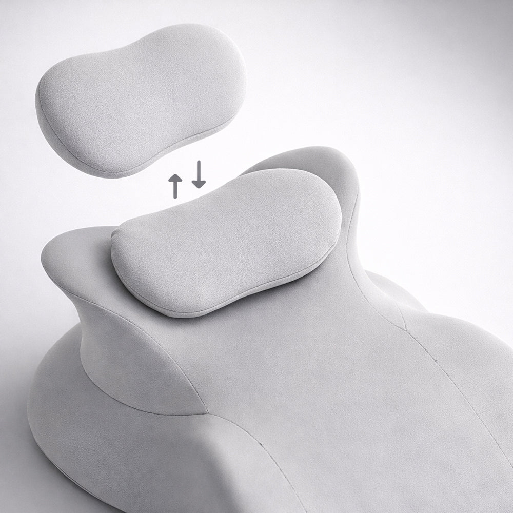 Ergonomisk kilkudde i memory foam med avtagbar nackkudde