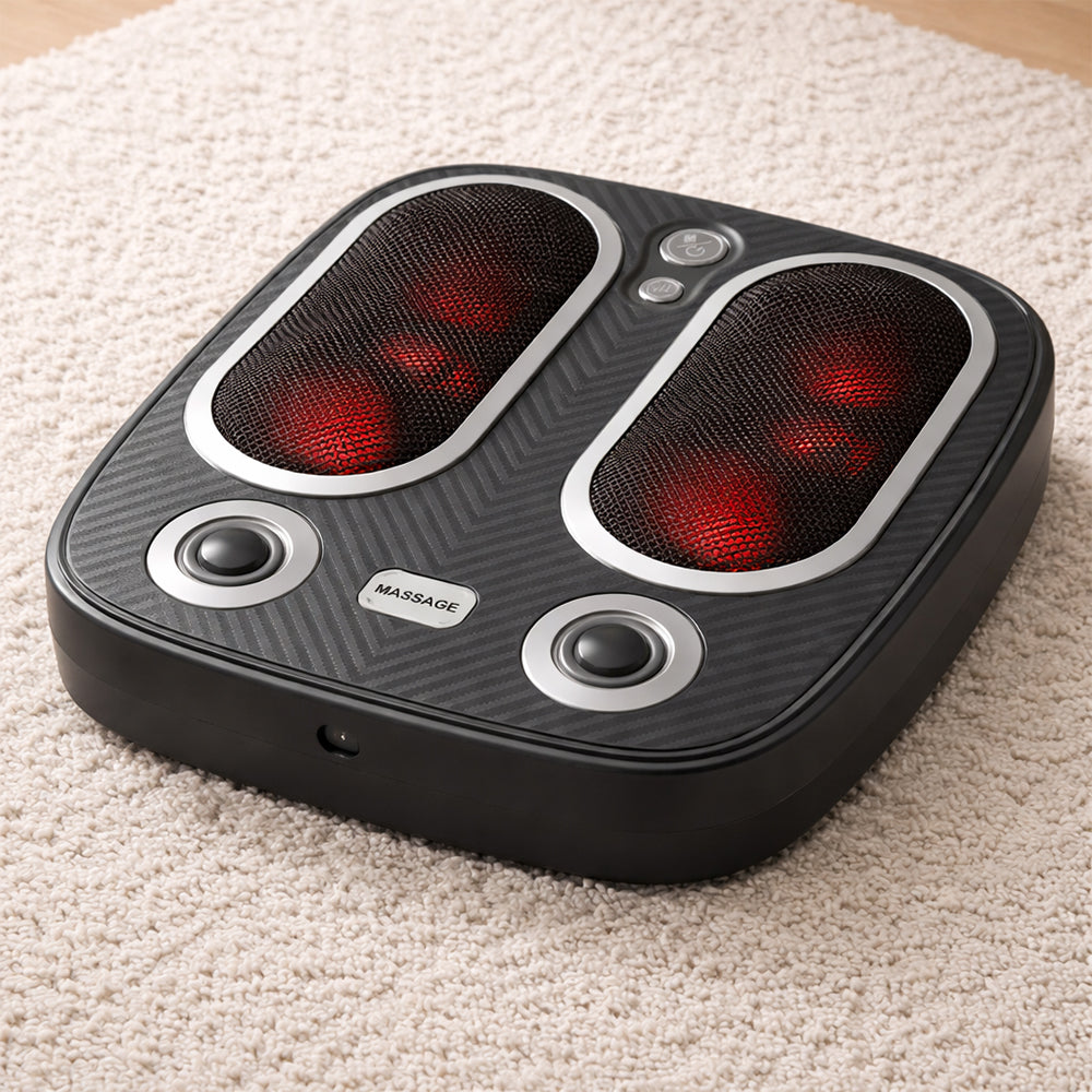 Fotmassage med värme, vibration och roterande massage