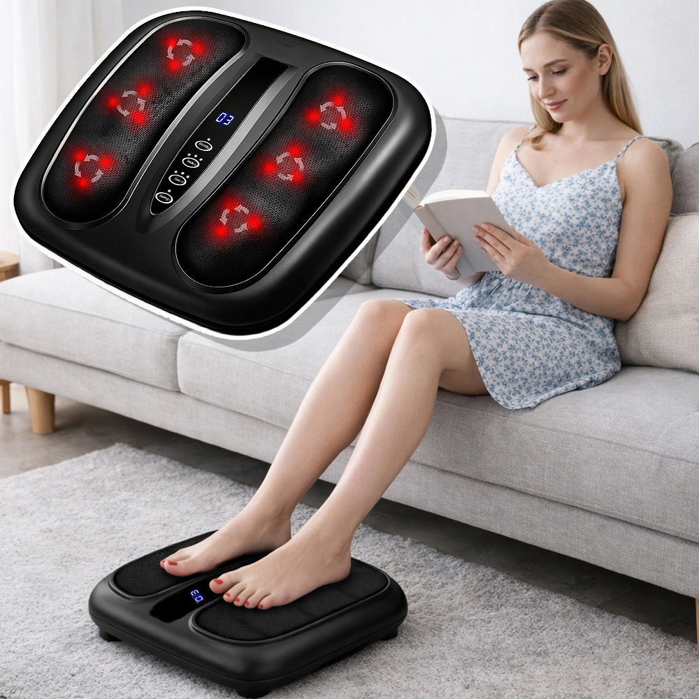Fotmassage med roterande massage och värmeterapi