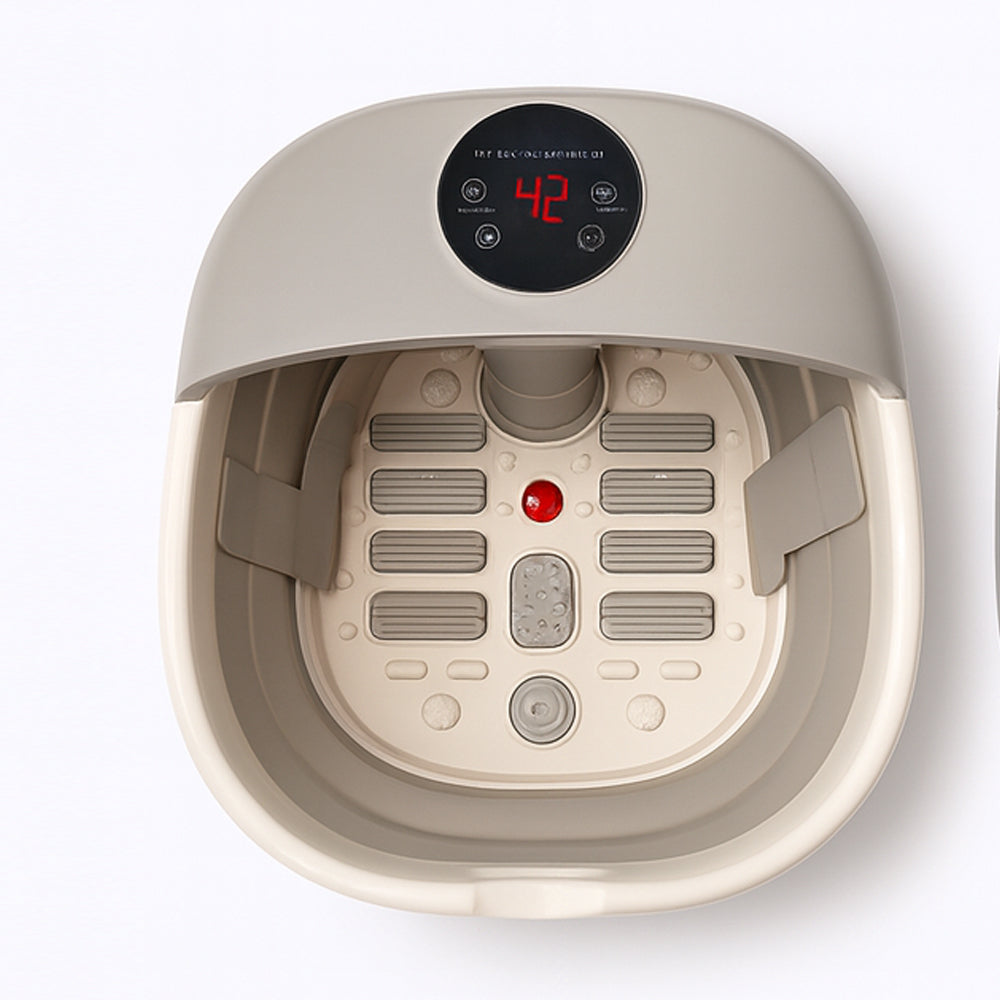 Vikbart fotspa massage, temperaturkontroll &amp; fjärrkontroll