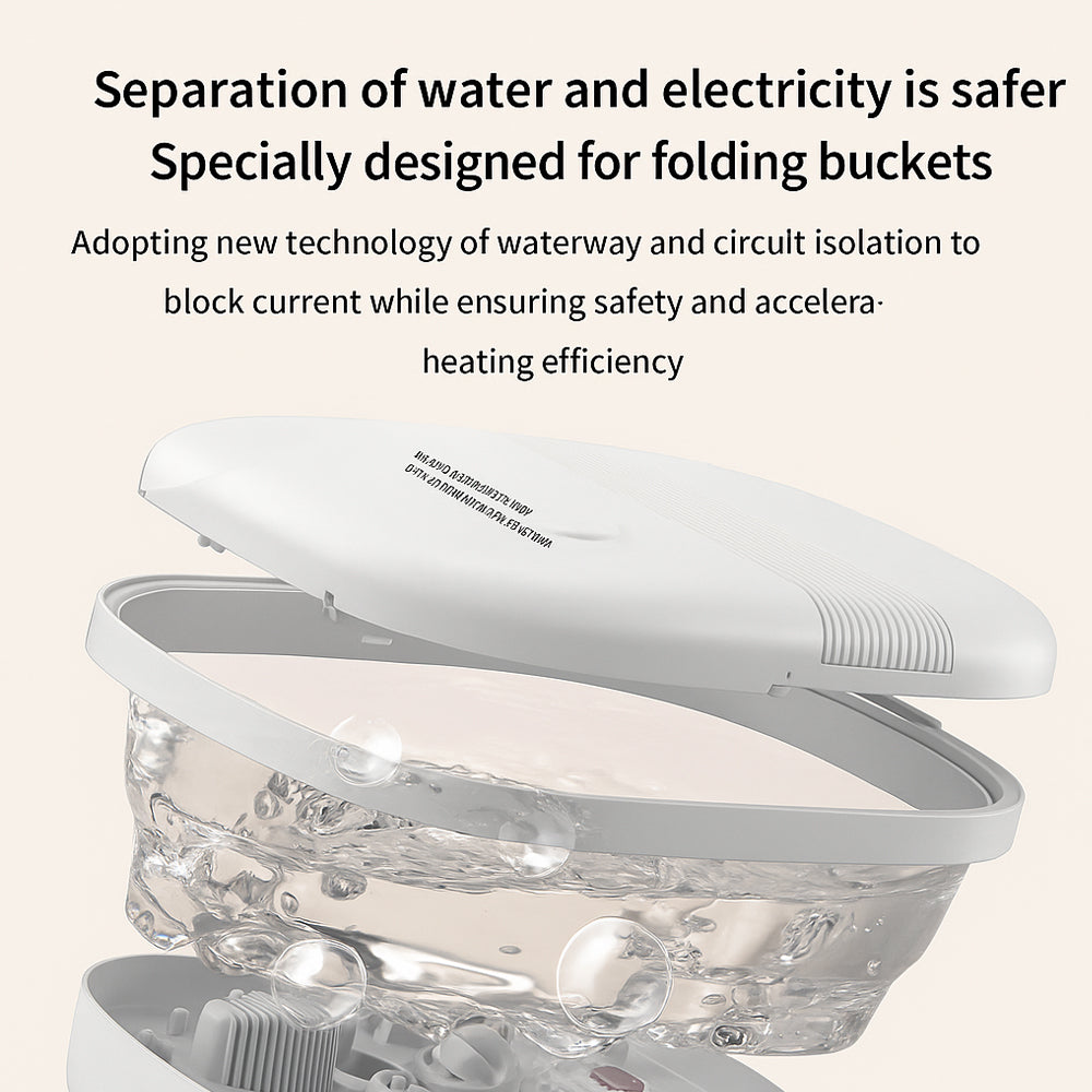 Fällbart fotspa – Kraftig värme och djup massage