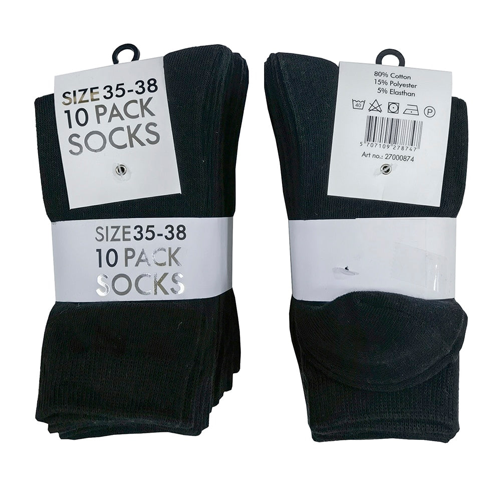 Svarta strumpor - 10 par -