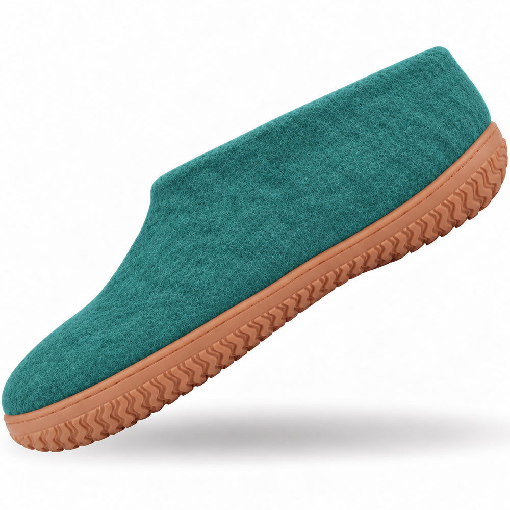 Ullskor (100% ren ull) - Modell Ocean Mist med gummisula