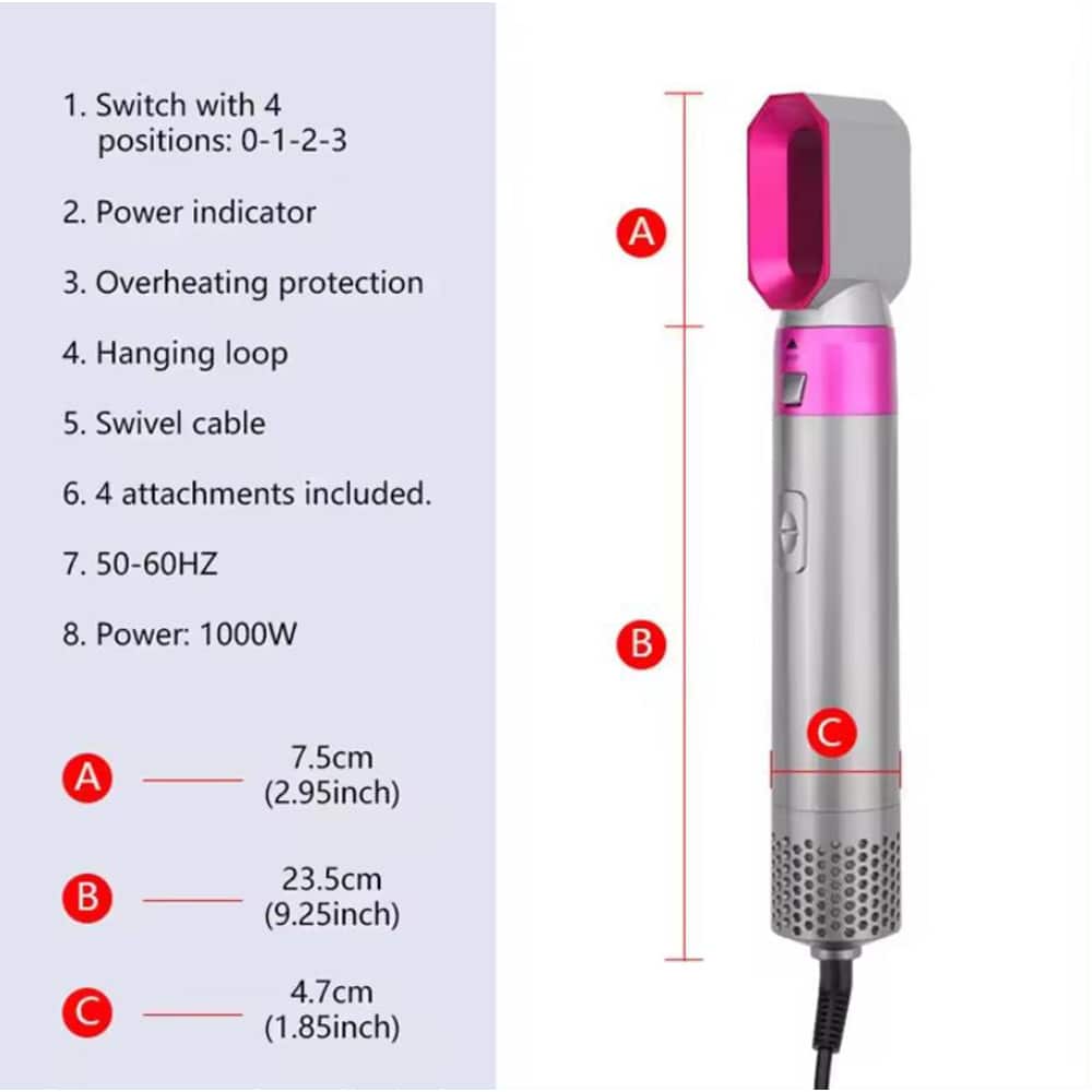 Hot Air Styler 5-i-1 - styla ditt hår som en professionell -