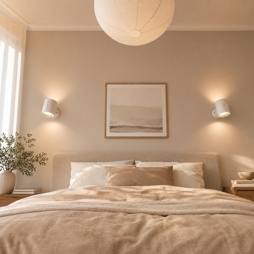 LED-nattlampa 360° roterbar, magnetisk, 3 färgtemperaturer – vit eller svart