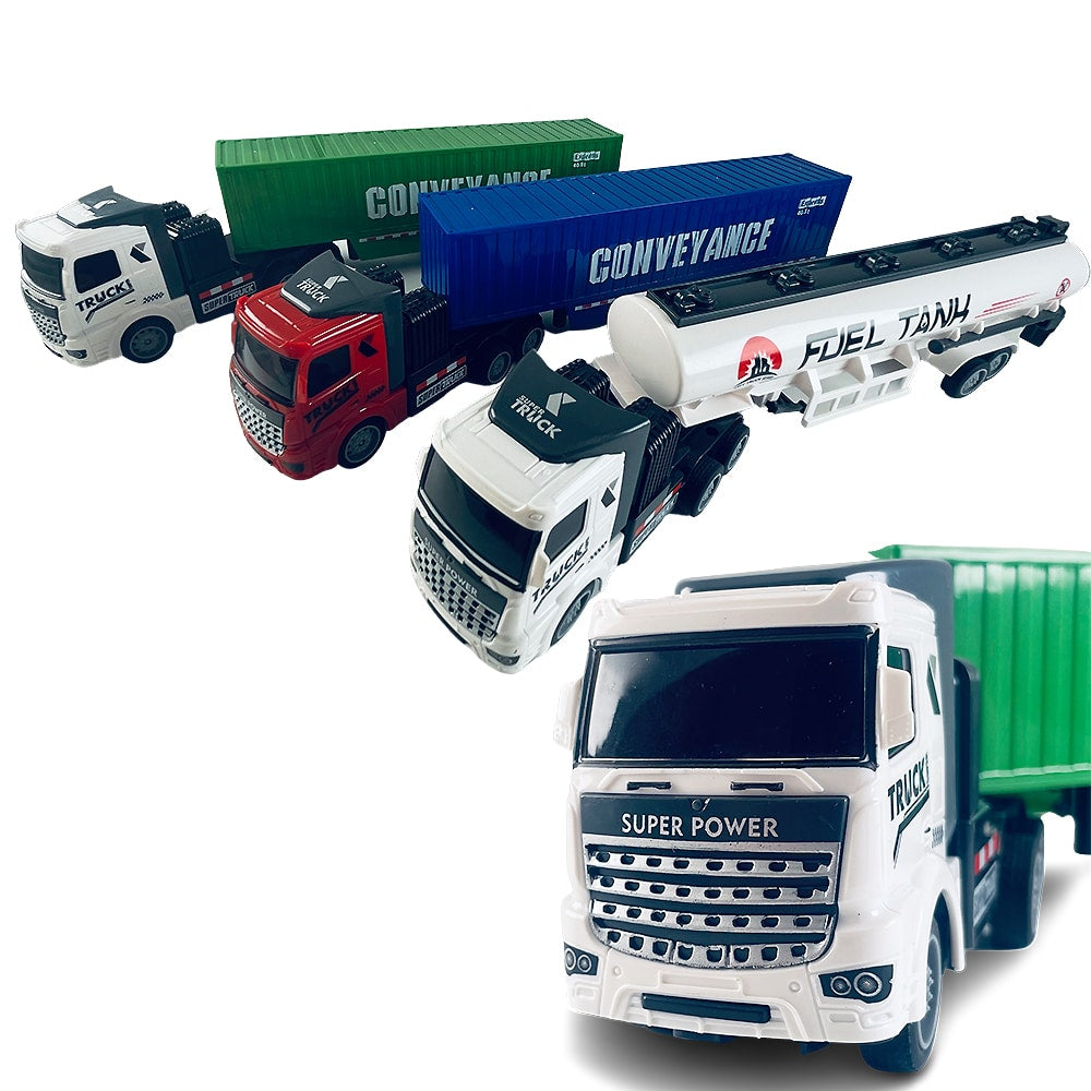 Radiostyrd lastbil med släpvagn 1:48 - modell "Fuel-Tank" eller "Conveyance" -