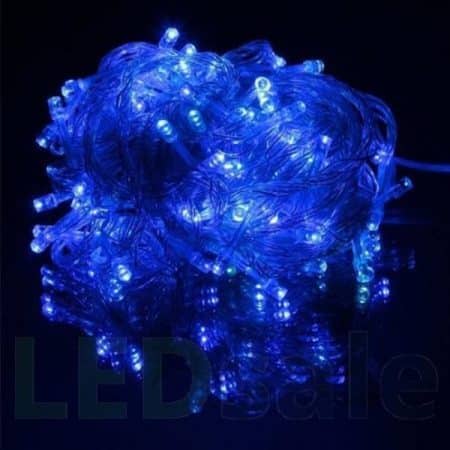 LED-ljusslinga – 100 LED för inom-/utomhusbruk, 10 meter, varmvit, röd, grön, flerfärgad eller blå