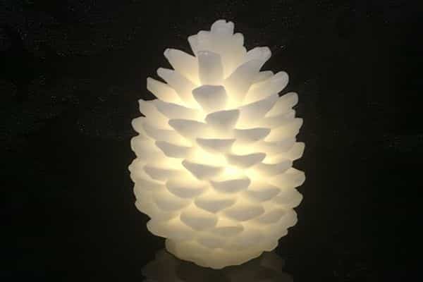 LED ljus som har form som tallkottar – set av 3 st..
