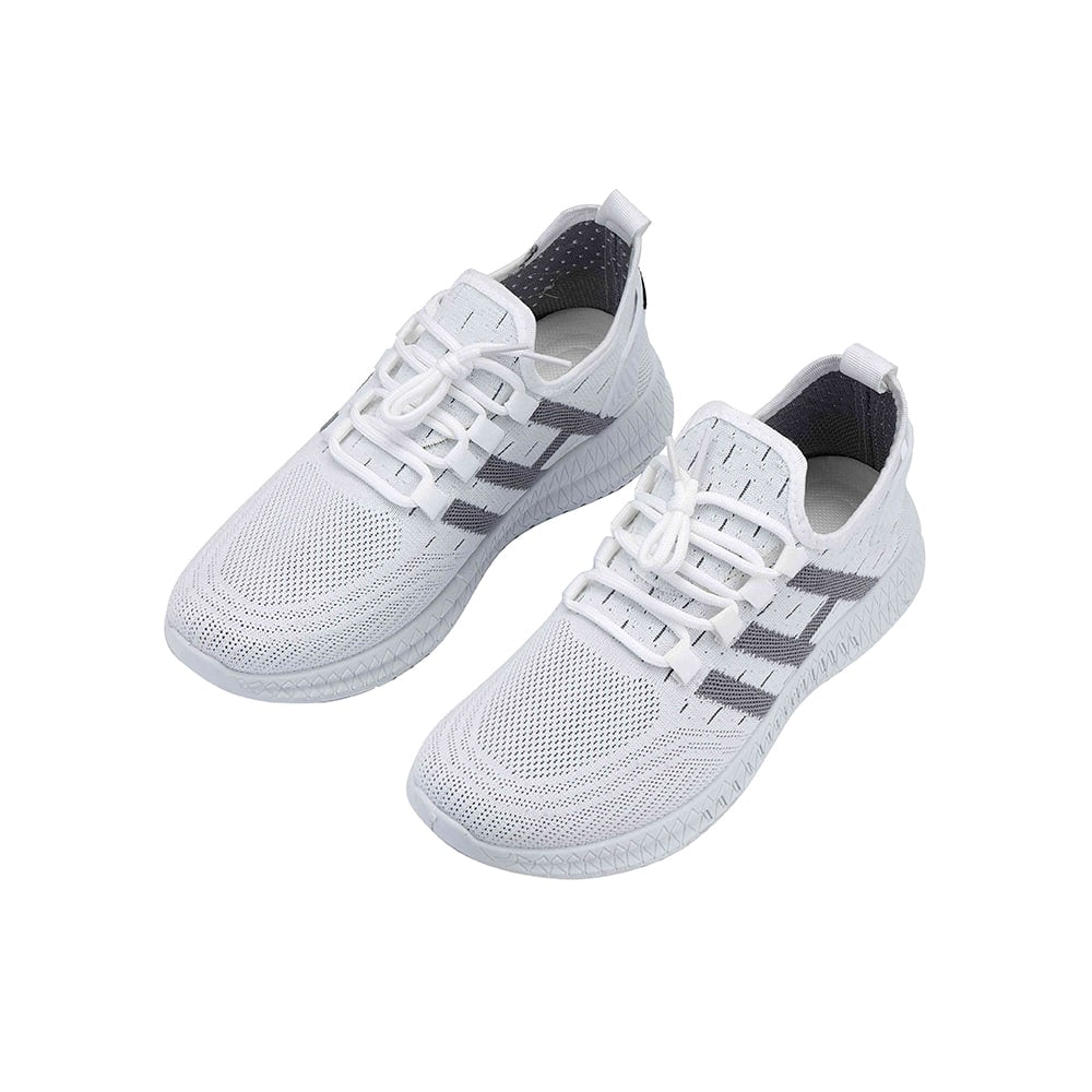Löparskor/Sneakers för män, andningsbara och stötdämpande - vit -