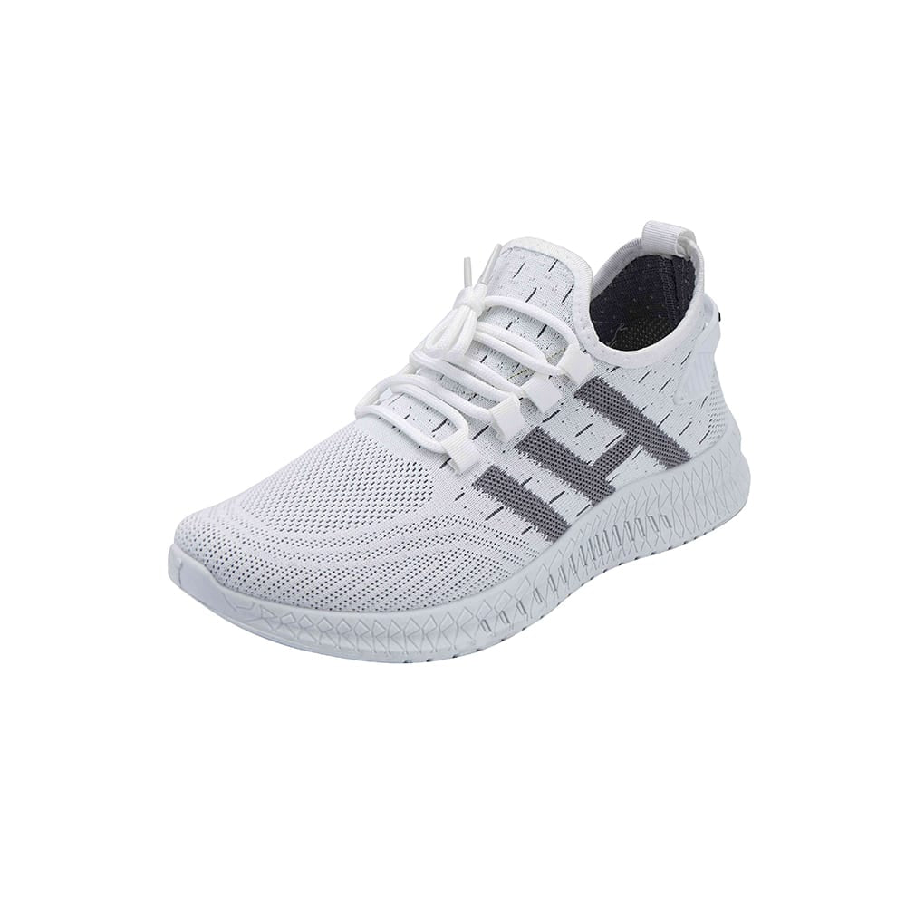 Löparskor/Sneakers för män, andningsbara och stötdämpande - vit -