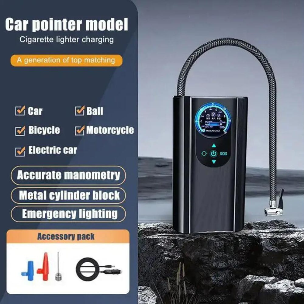 Luftkompressor (turbo) med manometer