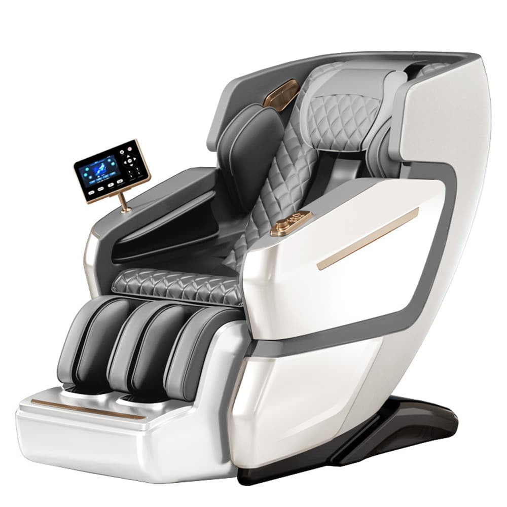 Massagestol 4D Lyx Pro+ med SL-teknik, Jon-generator, Värmeterapi, Hjärtfrekvensskanner, Röstkontroll & Touchskärm