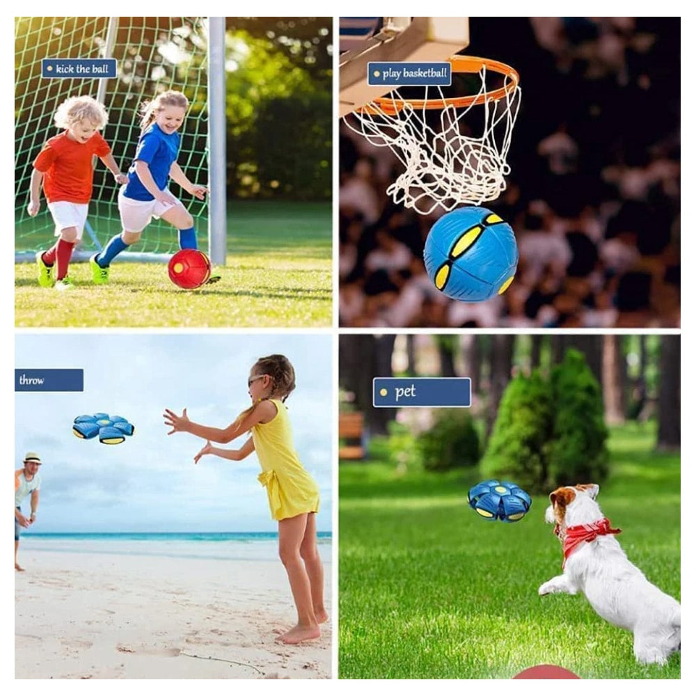 Frisbee / UFO Boll - Rolig Formskiftande Boll - Röd eller Blå