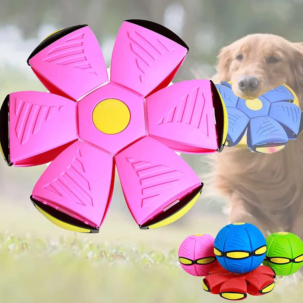 Frisbee / UFO Boll - Rolig Formskiftande Boll - Röd eller Blå