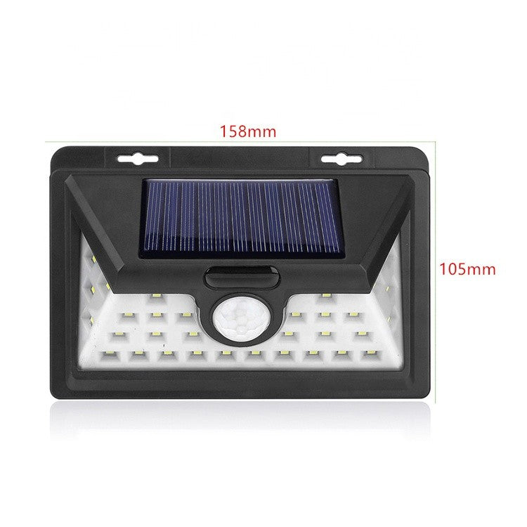 LED solcellslampa vägglampa med sensor