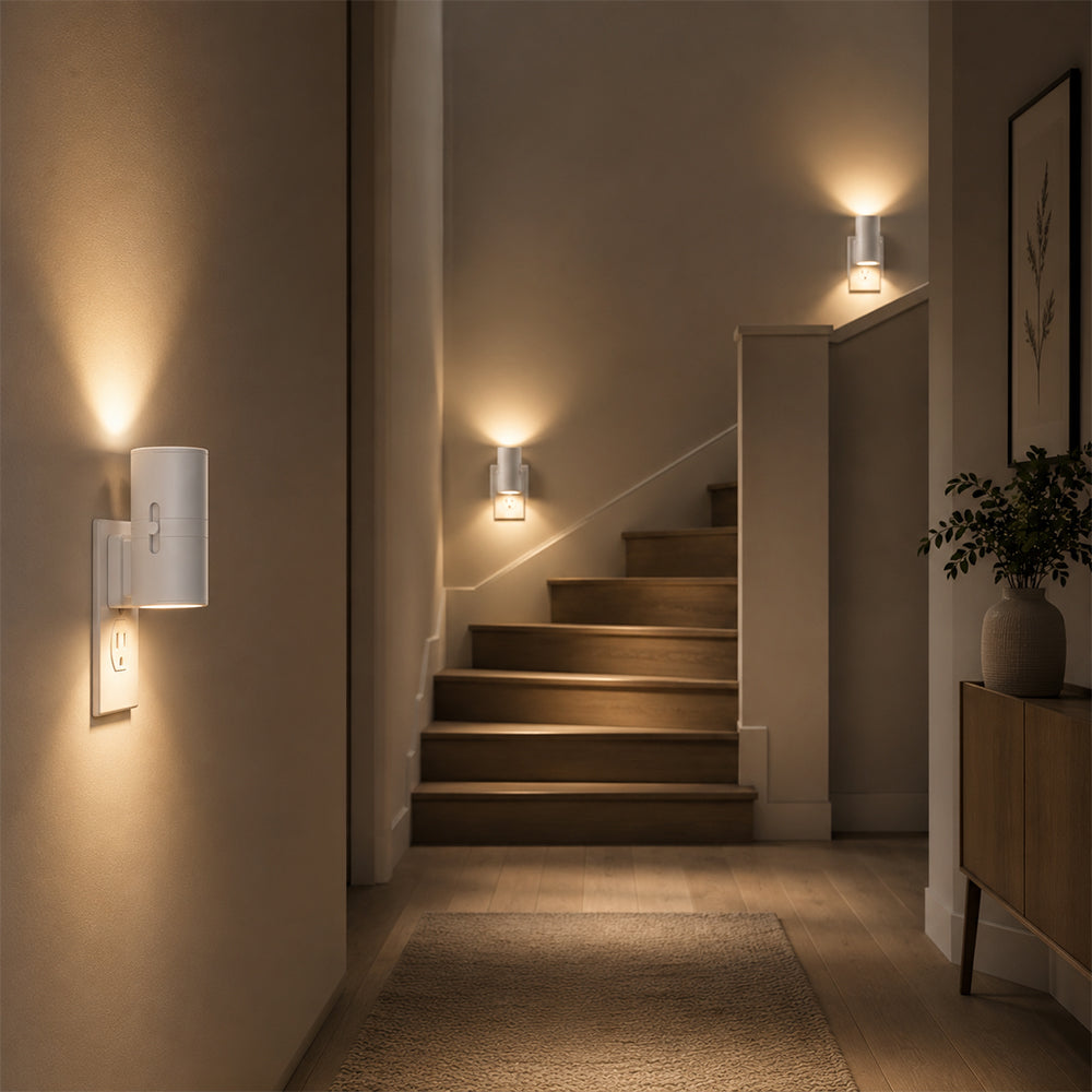 LED-nattlampa med sensor och justerbar ljusstyrka