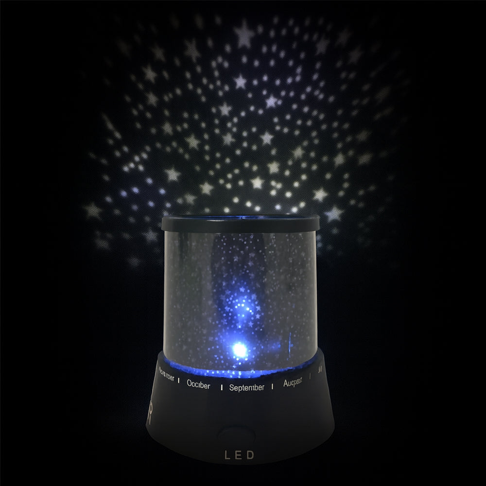 LED-nattlampa med stjärnhimmel
