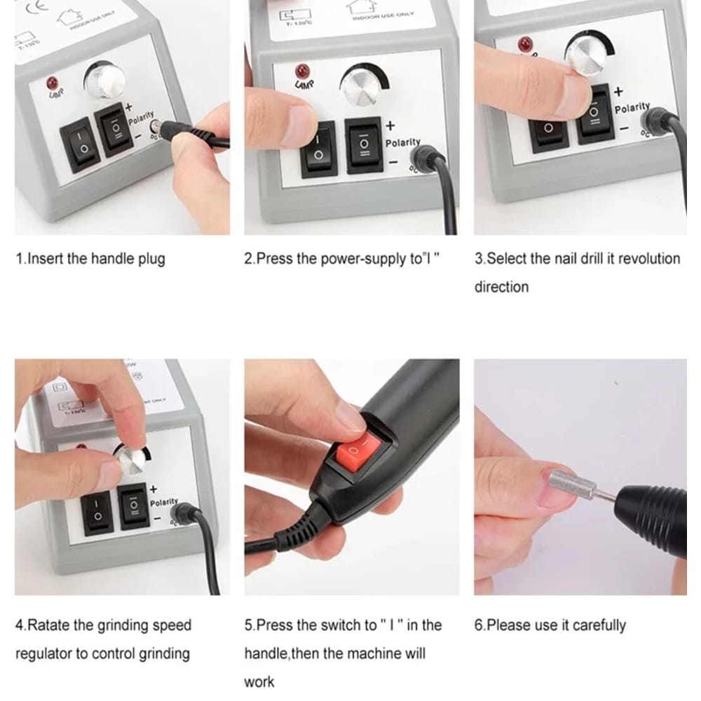 Professionell Elektrisk Nagelfil