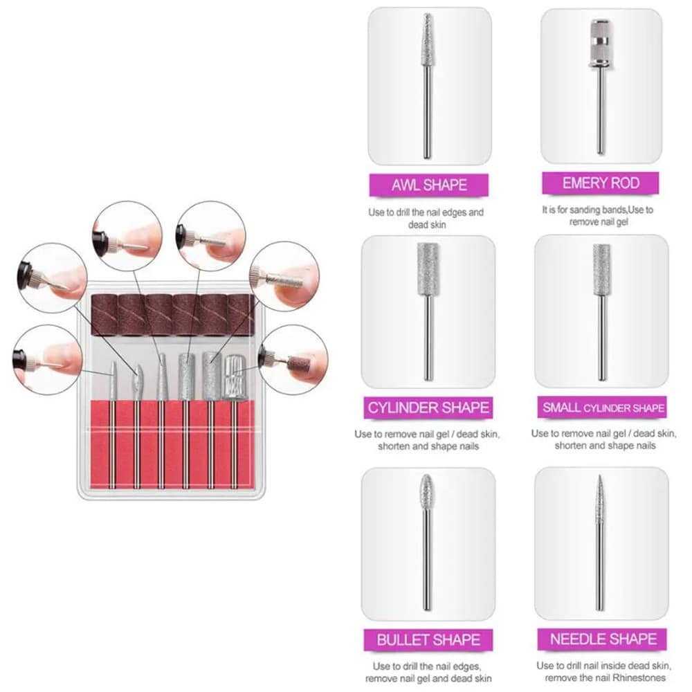 Professionell Elektrisk Nagelfil