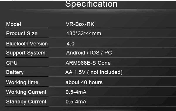 VR Box - Virtual Reality 3D briller med controller (fjernbetjening)