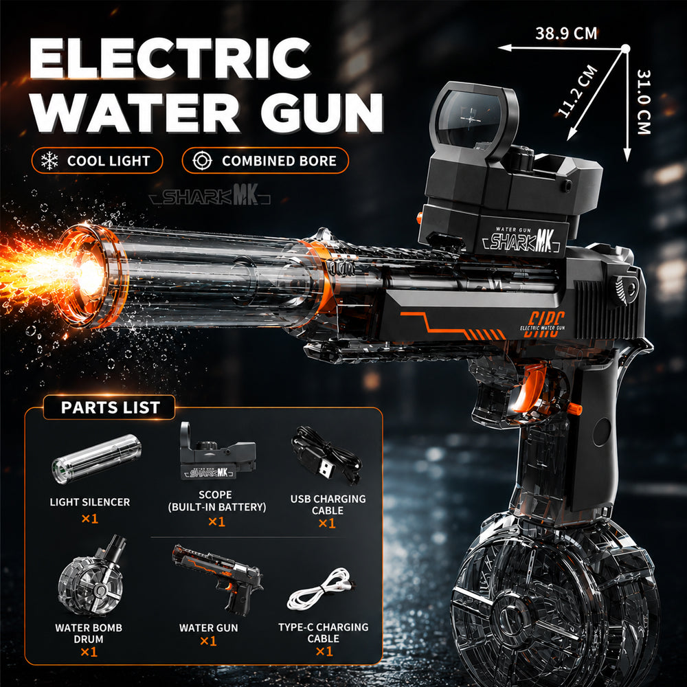 Vattenpistol – elektrisk med cool LED-ljus