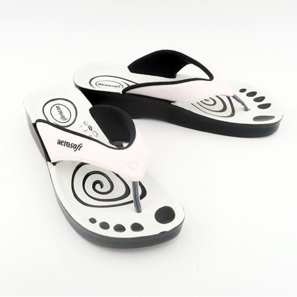 Sandaler Aerosoft Model 801 - Vit