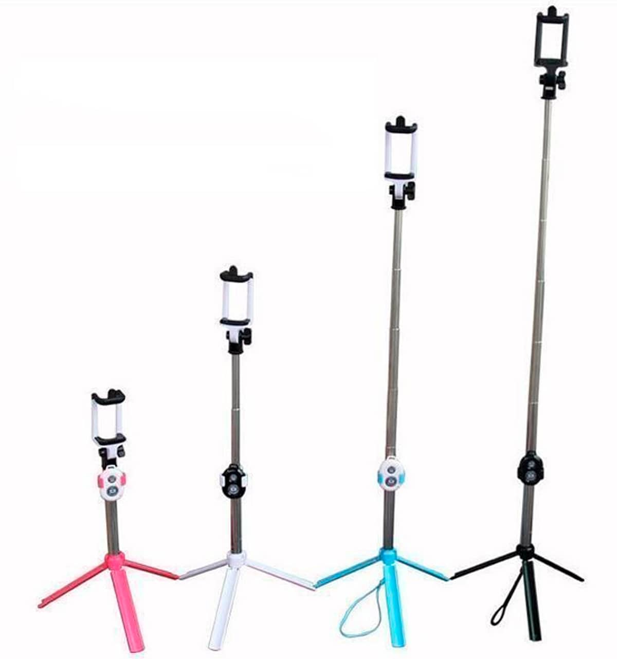 Selfiestång med bluetooth och tripod (finns i 4 olika färger)