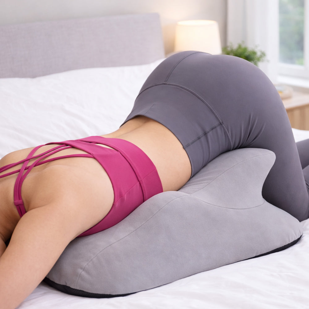 Ergonomisk kilkudde i memory foam med avtagbar nackkudde