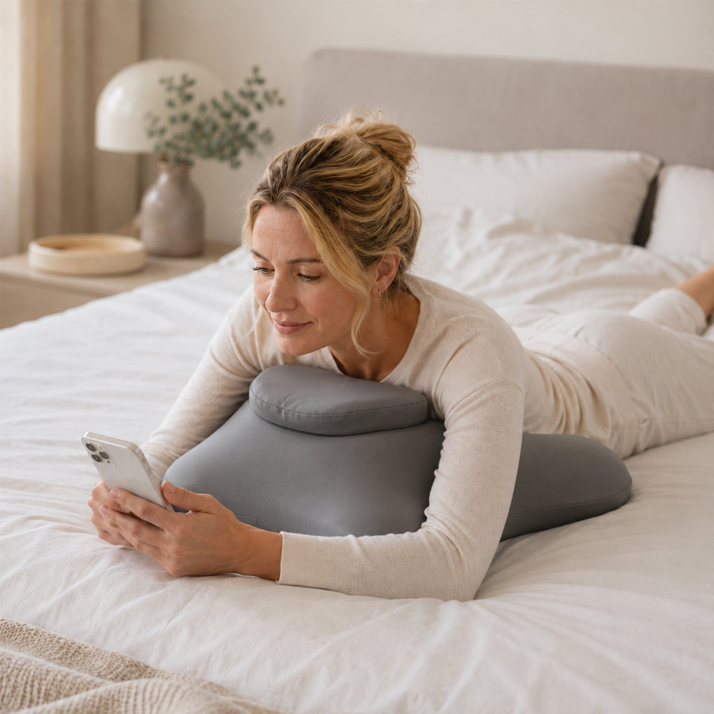 Ergonomisk kilkudde i memory foam med avtagbar nackkudde