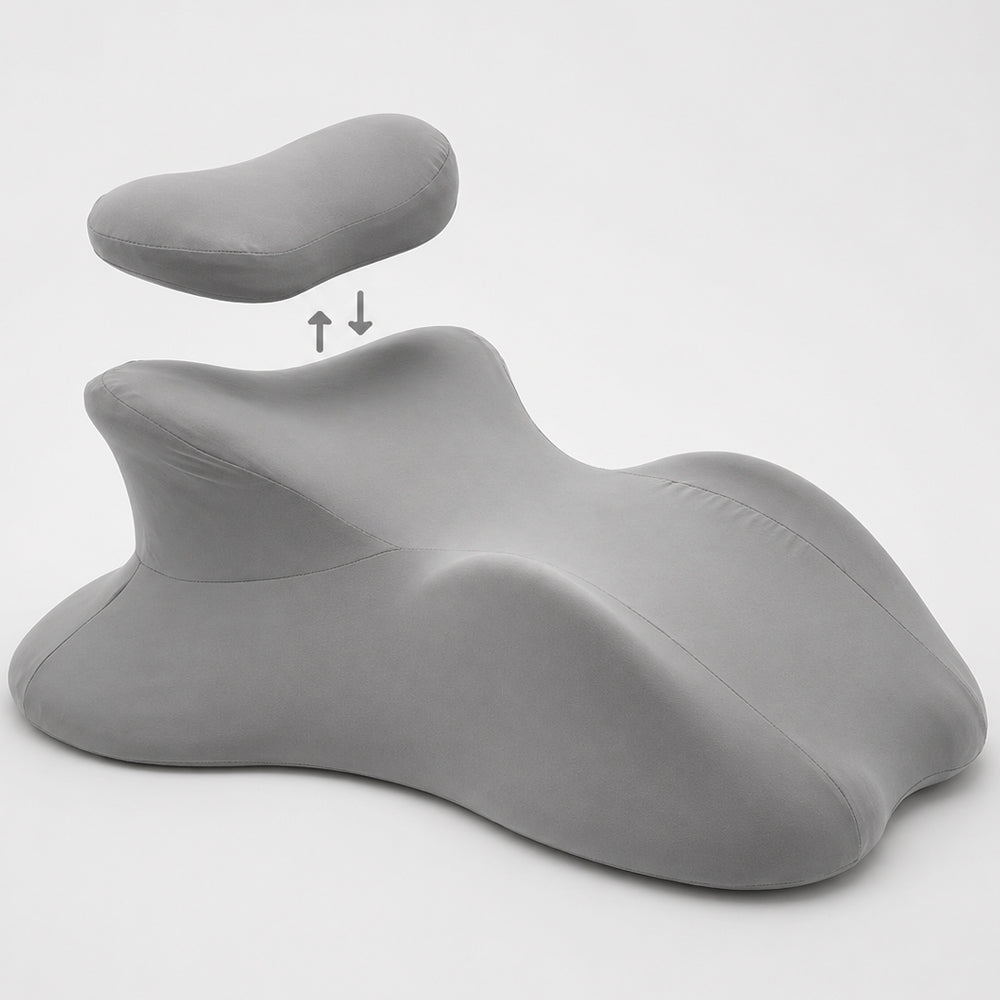 Ergonomisk kilkudde i memory foam med avtagbar nackkudde