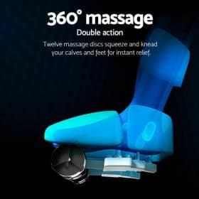 Fotmassageapparat med infraröd värme, knådning och kompression