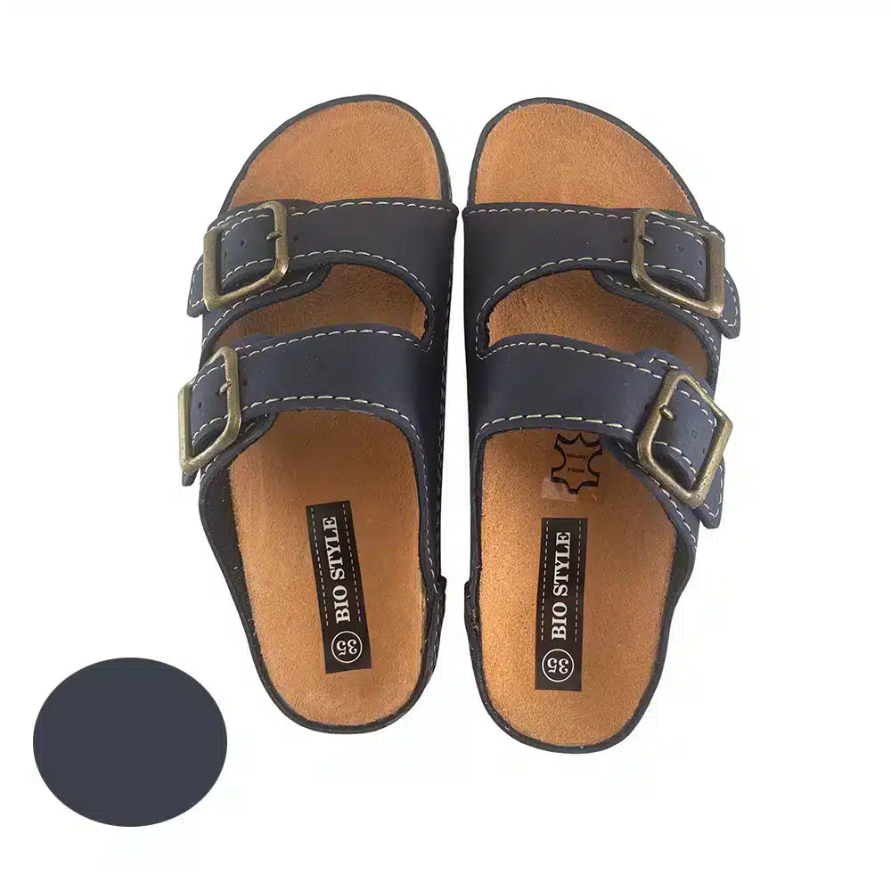 Sandaler för barn med remmar, modell Bio Style - brun eller marinblå