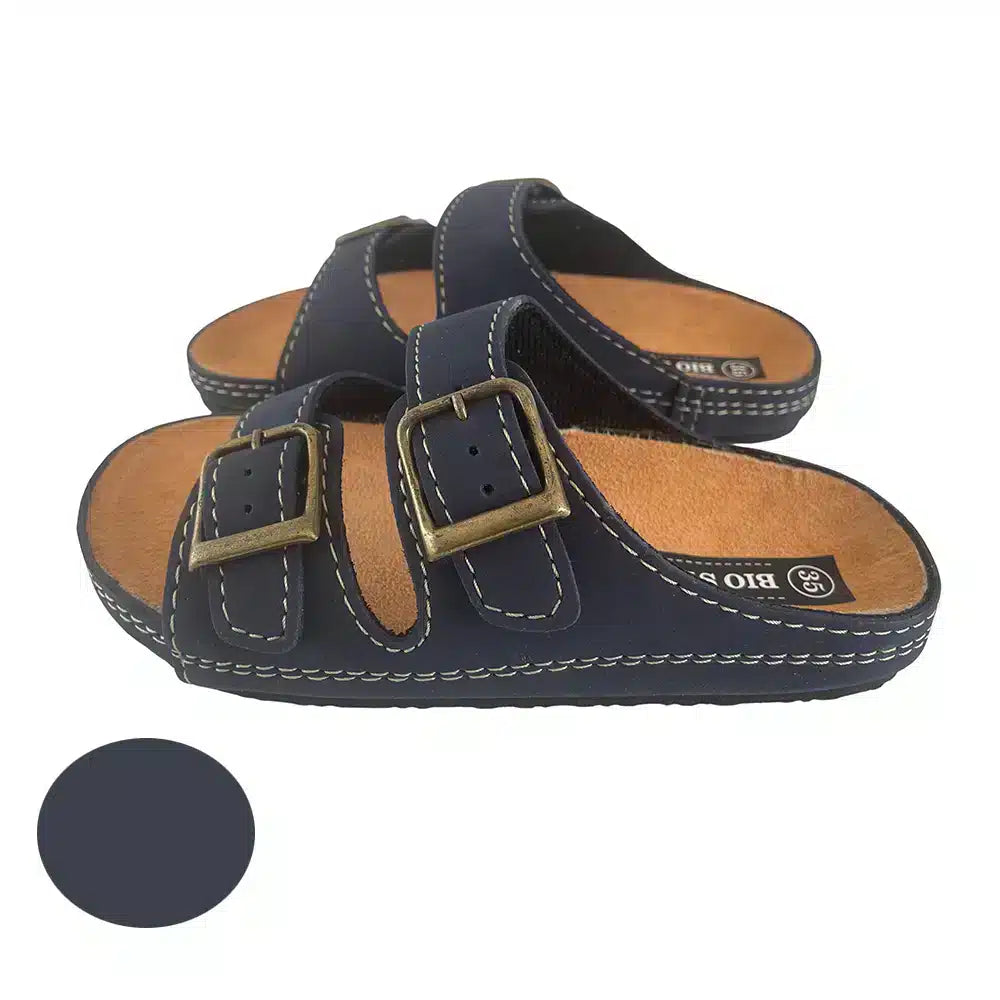 Sandaler för barn med remmar, modell Bio Style - brun eller marinblå