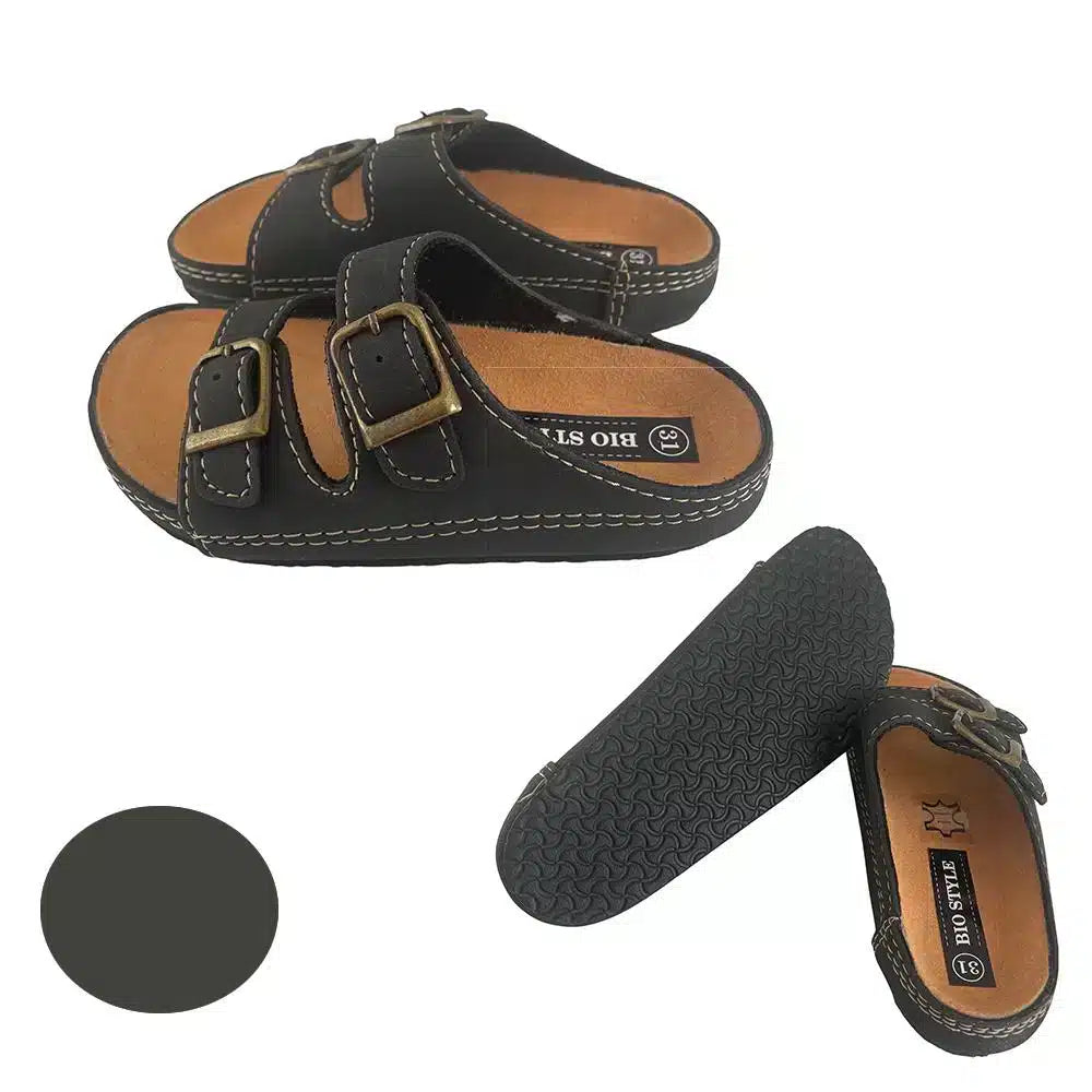 Sandaler för barn med remmar, modell Bio Style - brun eller marinblå