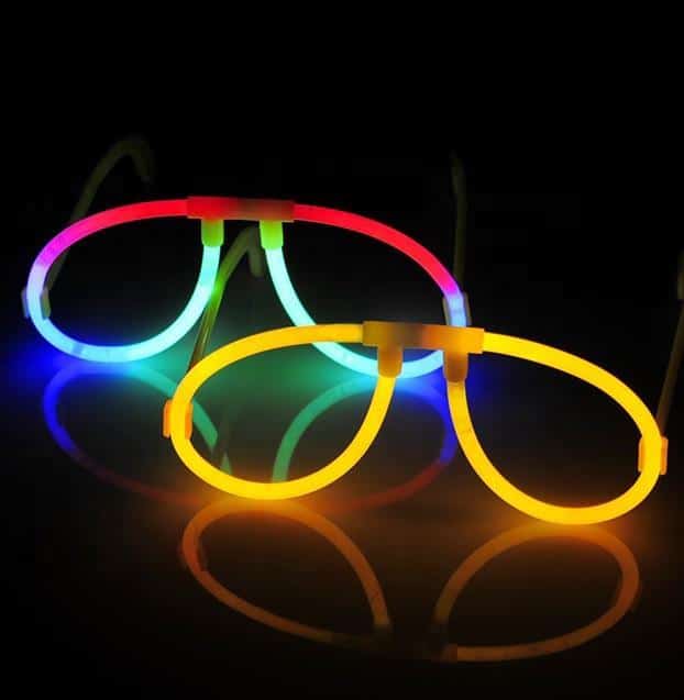 Runda Glasögon – Självlysande Glow Sticks