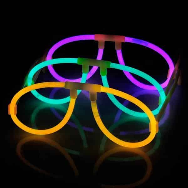 Runda Glasögon – Självlysande Glow Sticks