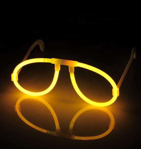 Runda Glasögon – Självlysande Glow Sticks