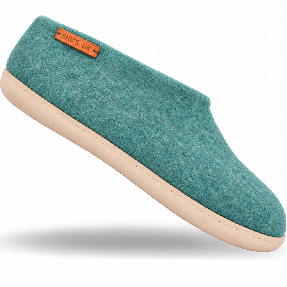 Ullskor (100% ren ull) - Modell Ocean Mist med mockasula