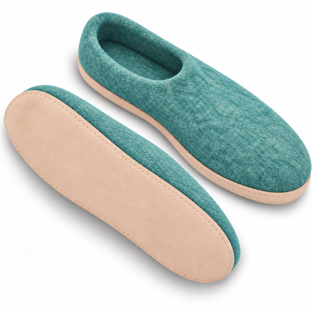 Ullskor (100% ren ull) - Modell Ocean Mist med mockasula