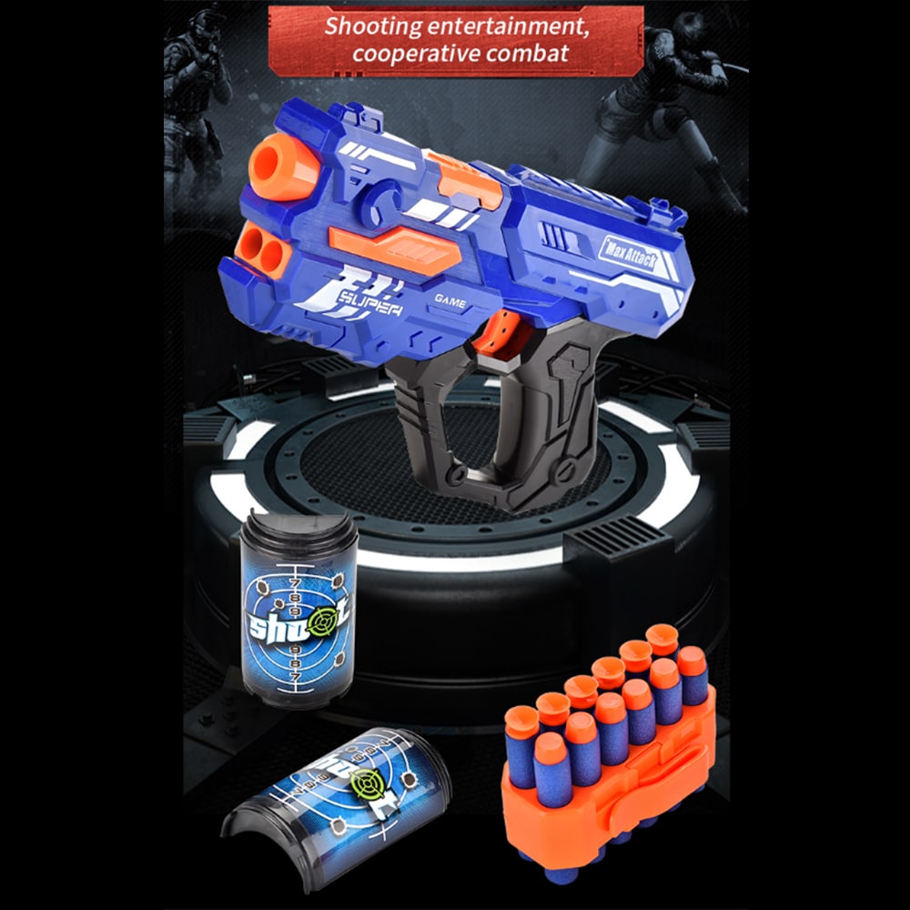 Soft Bullet "Super Shoot" - 4 olika, supercoola pistoler -