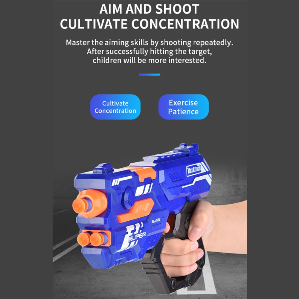 Soft Bullet "Super Shoot" - 4 olika, supercoola pistoler -